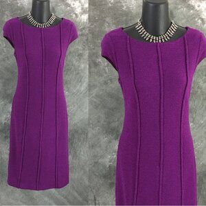 BEAUTIFUL St John knit purple dress size 4
